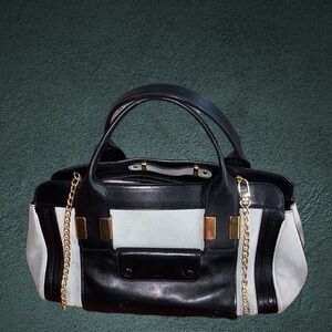 Elegant Black and Mint Women's Handbag